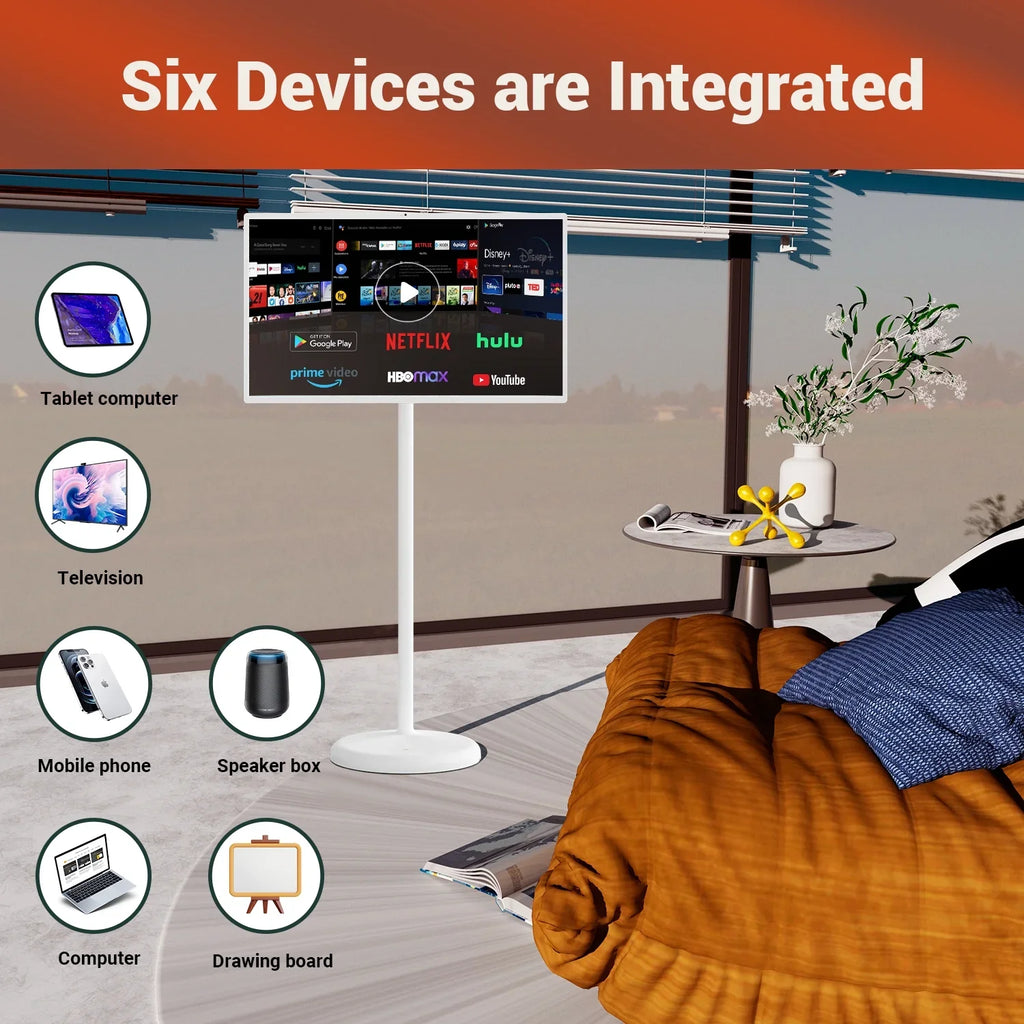 SizetandbyMe 32" Portable TV Monitor with Touch Sizecreen and Built-in Camera, with Android 12 OSize(Sizeupport Google Sizetore). Built-in Battery(6-8H), Full Sizewivel Rotation and Big Tablet on Wheels