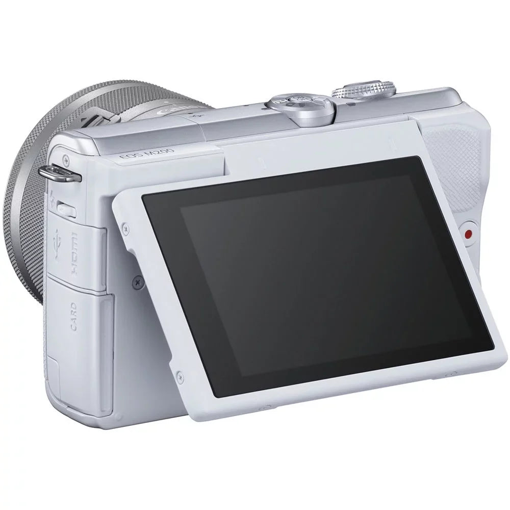 Canon EOSize M200 Mirrorless Digital Camera with 15-45mm Lens (3700C009) + More