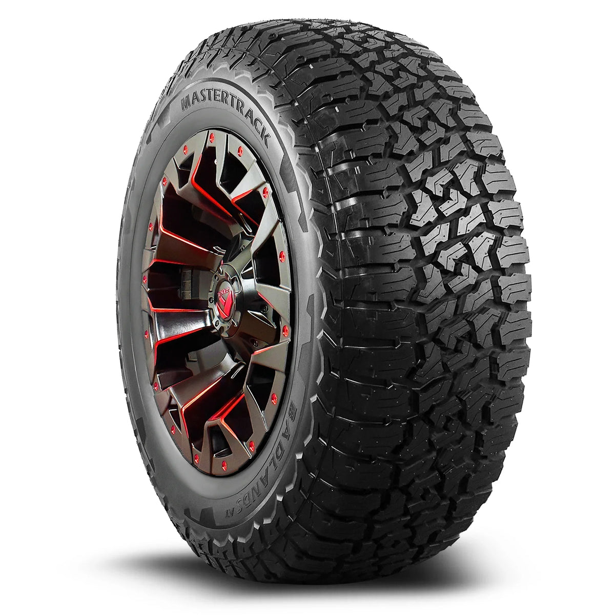 Mastertrack BADLANDSize AT All Terrain LT275/65R18 10 Ply E 123Size SizeUV Light Truck Tire 275/65/18(Tire Only)