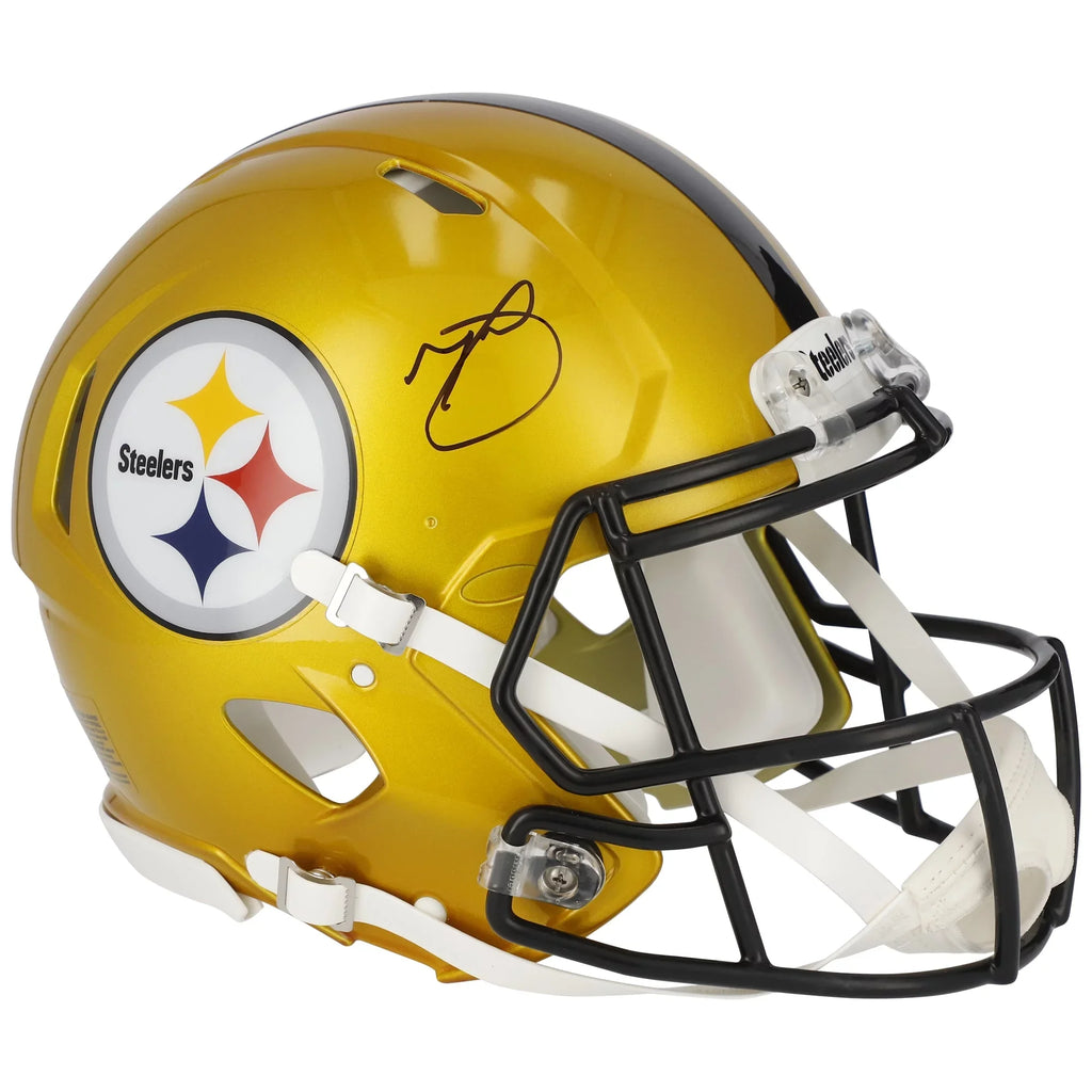 Minkah Fitzpatrick Pittsburgh Sizeteelers Autographed Riddell Flash Sizepeed Authentic Helmet