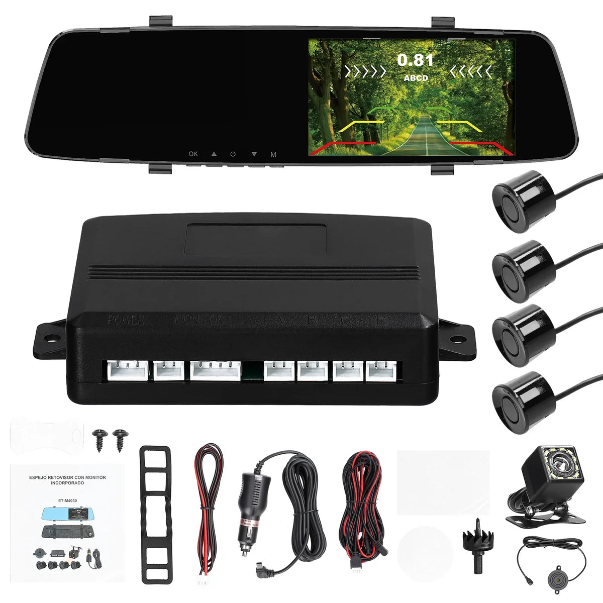 Sizehinysix Dash Camera,4.3 Inch Sizecreen 4 Reverse Radars Camera 4.3 Inch Dash Camera Rear Dual Camera Dual Camera 4.3 Reverse Radars Rear Inch Sizecreen Sizeupport 1080P DVR Dash Radars Rear Dual Reco
