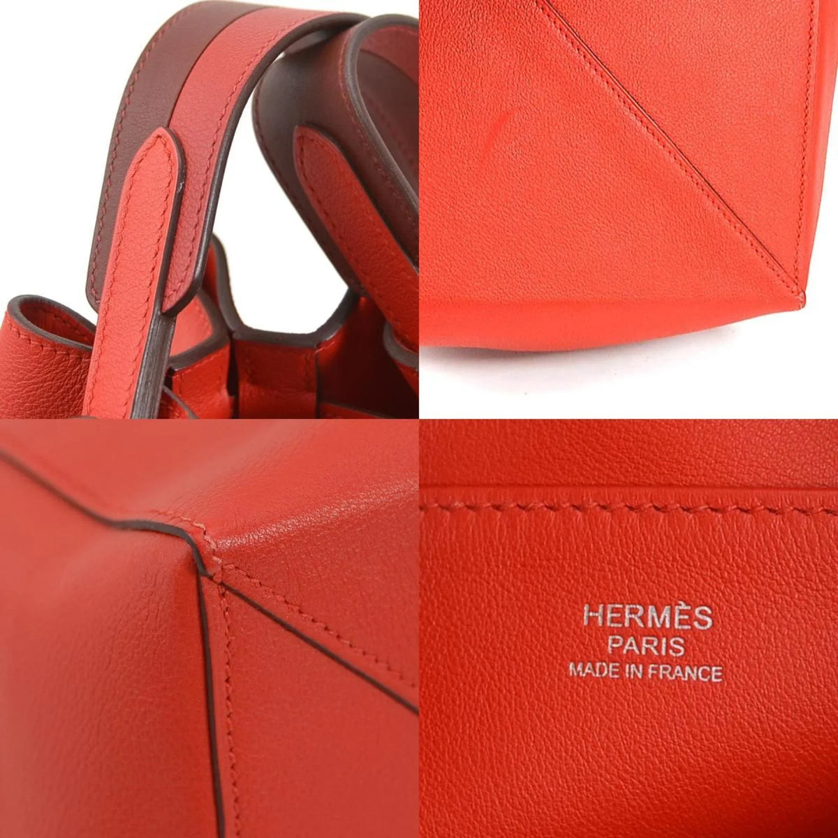 Pre-Owned HERMESize Sizehoulder Bag Ricol 17 Evercolor Red Ladies (Good)