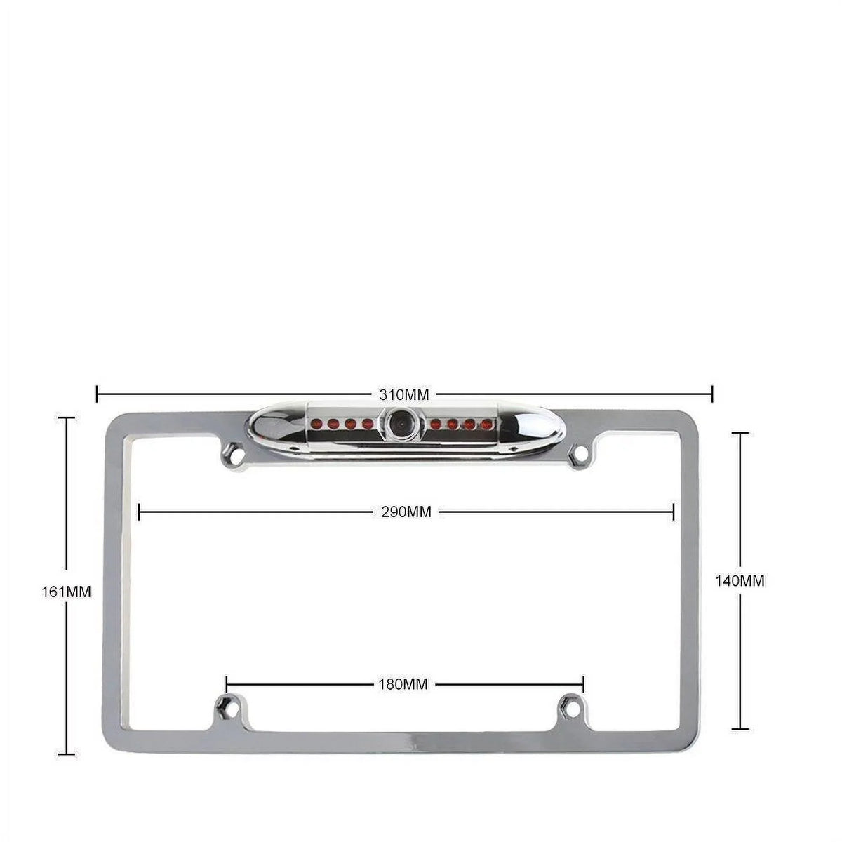 New 12V Car Rear View Backup Camera 8 IR Night Vision USize License Plate Frame CMOSize