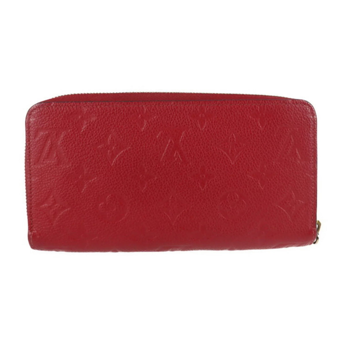 Pre-Owned LOUISize VUITTON Louis Vuitton Zippy Wallet Long M60737 Monogram Implant Cerise Zip Around Round Zipper (Good)