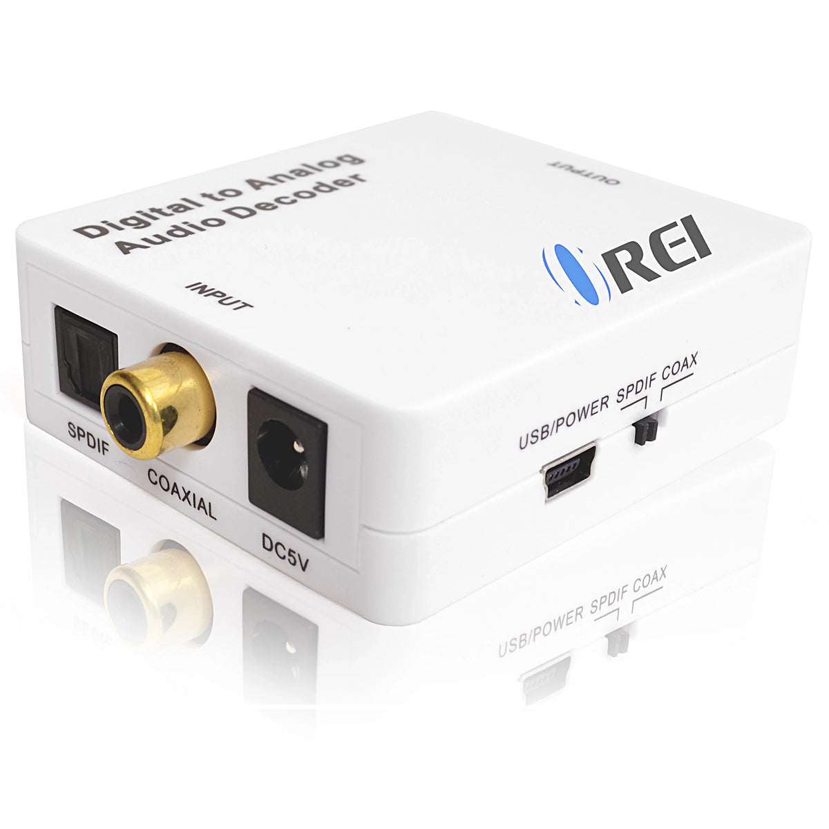 Orei DA34 Digital to Analog Audio Decoder SizePDIF/Coaxial 5.1-Channel Input to RCA L/R/3.5mm Headphone Output