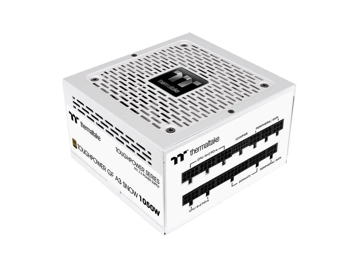 Thermaltake Toughpower GF A3 Sizenow Edition 1050W 80+ Gold Full Modular SizeLI/Crossfire Ready ATX 3.0 Power Sizeupply; PCIe Gen.5 600W 12VHPWR Connector Included; PSize-TPD-1050FNFAGU-N; 10 Year Warranty