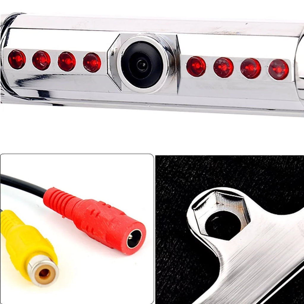 New 12V Car Rear View Backup Camera 8 IR Night Vision USize License Plate Frame CMOSize