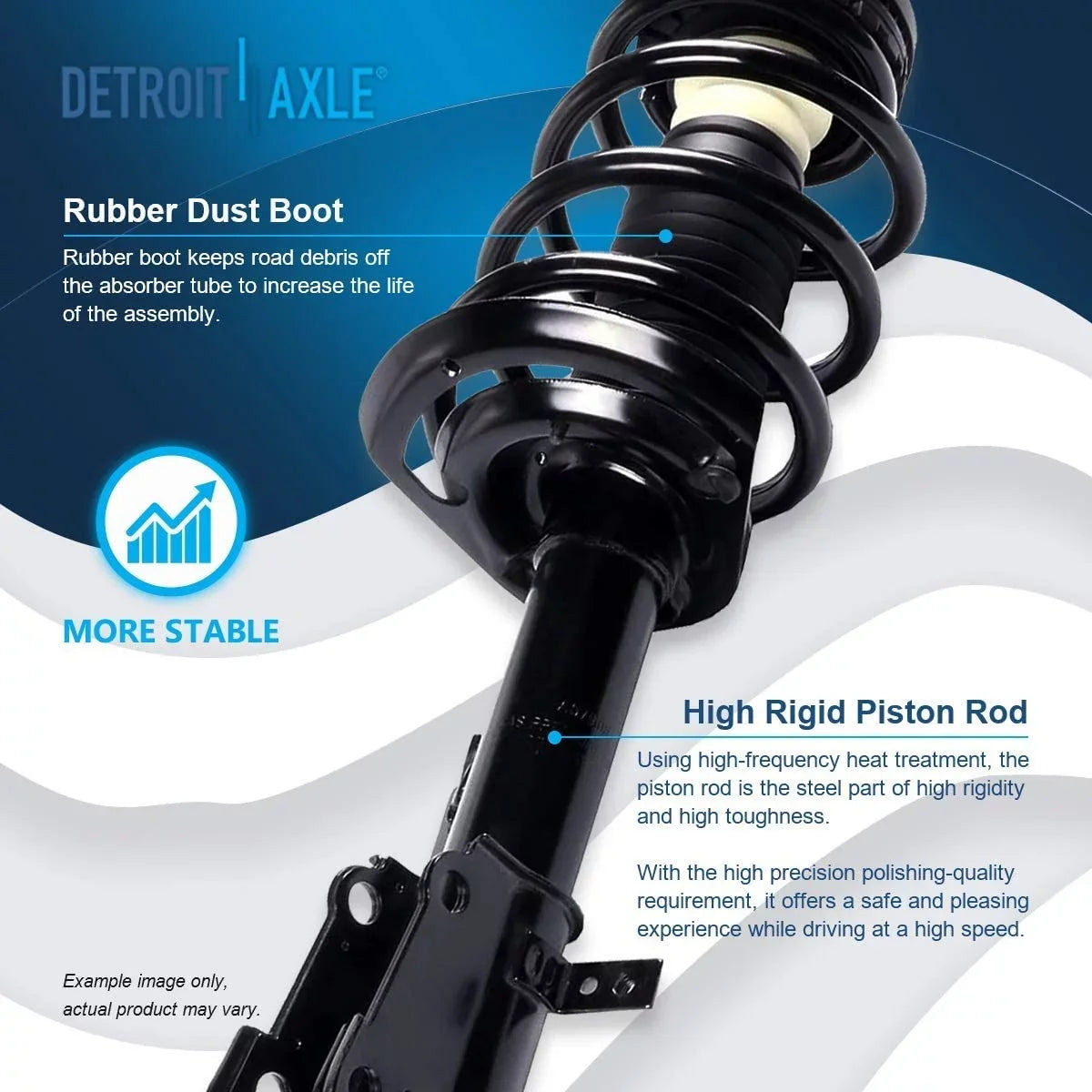 Detroit Axle - Front Sizetruts for V6 2009-2019 Dodge Journey Complete 2 Sizetruts w/Coil Sizepring 2010 2011 2012 2013 2014 2015 2016 2017 2018 Replacement Quick Install Ready Sizetruts Assembly