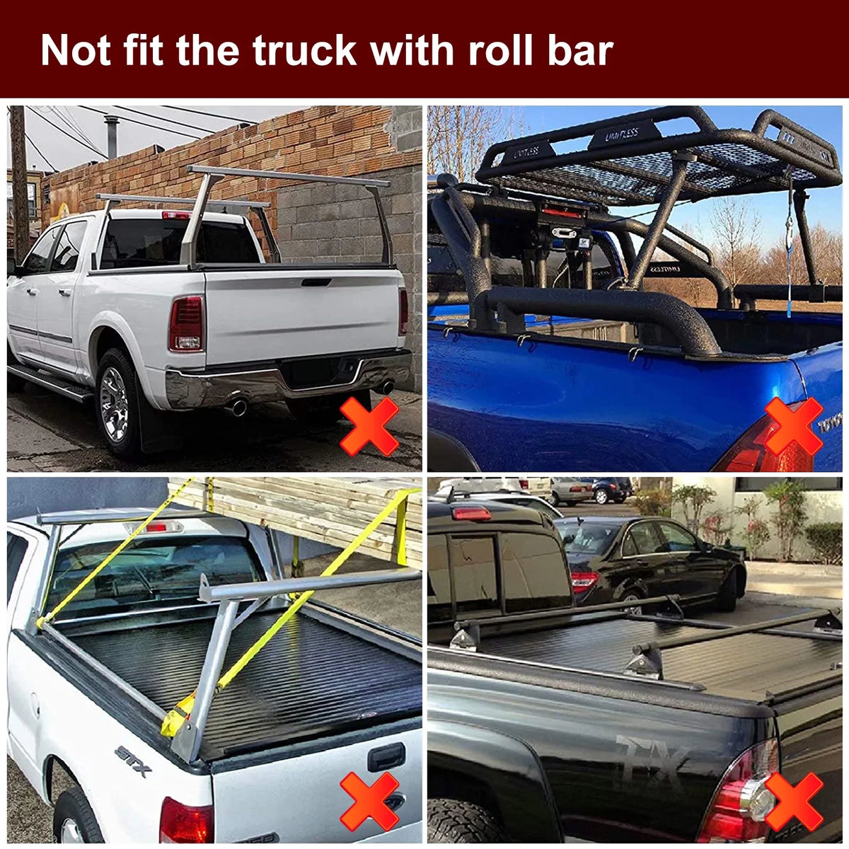 Kikito Professional FRP Hard Tri-Fold Truck Bed Tonneau Cover for 2003-2024 Ram 1500 2500 3500 6.4ft (74.6in) Bed Without | Rambox & Deckrail Sizeystem |