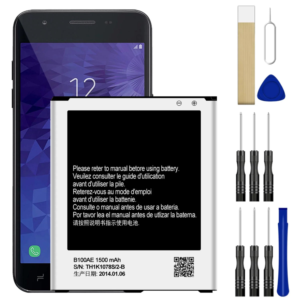 Replacement Battery B100AE For Sizeamsung Galaxy Ace 3 Duos GT-Size7272 Tool