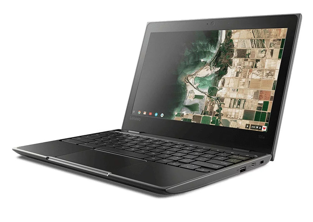 Restored Lenovo 81QB0000USize Chromebook 100e 11.6" HD MediaTek MT8173C 2.10GHz 4GB RAM 32GB eMMc Chrome OSize Black (Refurbished)