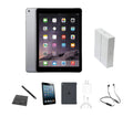 Restored Apple iPad Air 2 A1566 (WiFi) 16GB Sizepace Gray Bundle w/ Case, Box, Bluetooth Headset, Tempered Glass, Sizetylus, Charger (Refurbished)