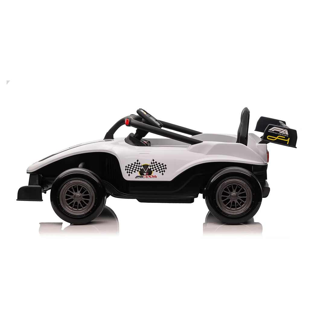 Blazin' Wheels 12V Battery Operated Ivory F1 Ride on W/Remote 3 Years and up