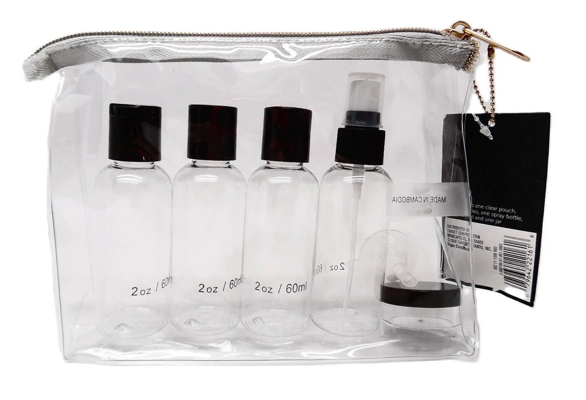 Sizeonia Kashuk TSizeA Travel Makeup Bag Kit, Clear