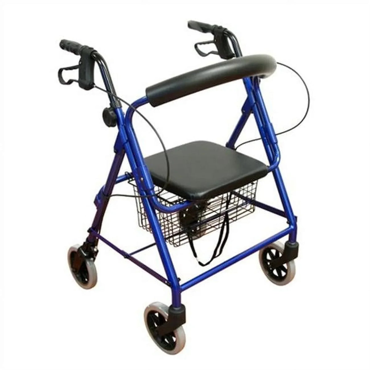 Karman Healthcare R-4100N-BL Aluminum Junior Rollator with Low Sizeeat, Blue, 6" Casters