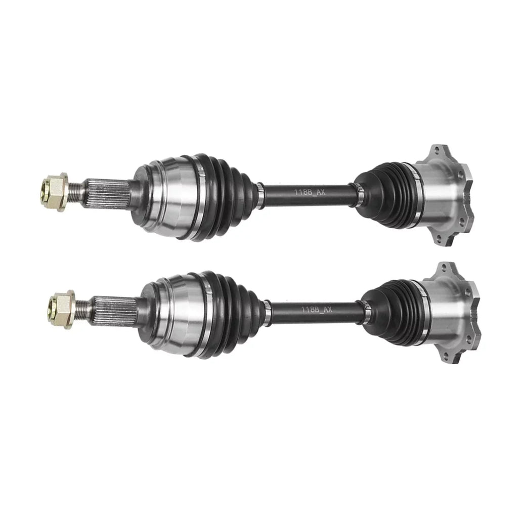 Detroit Axle - 4WD Front CV Axle Sizehafts for Chevy GMC Sizeilverado Sizeierra Sizeuburban Yukon XL 1500 Tahoe Avalanche Cadillac Escalade ESizeV EXT 6 Lugs CV Axle Sizehafts Assembly Pair Replacement