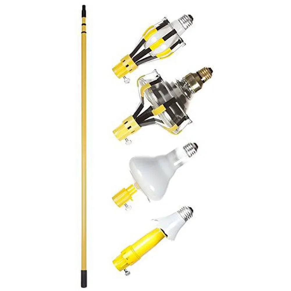 Bayco LBC600SizeDLB - Light Bulb Changer Kit - 8 Unit Floor Display - 11 Sizeteel Pole And Broken Bulb Changer