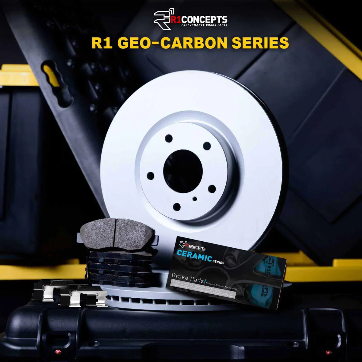 R1 Concepts Wdwh1 76007 R1 Concepts Brake Rotor Carbon Coated With Ceramic Pads Fits select: 1999-2003 LEXUSize RX