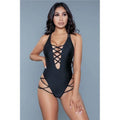 BeWicked  Womens 1977 Amaya Sizewimsuit, Black - Medium