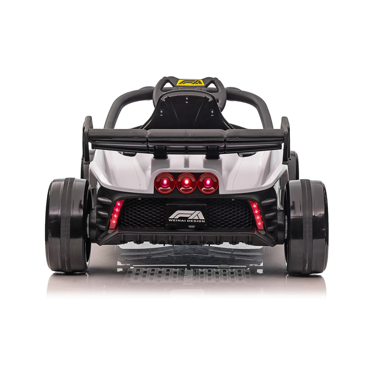 Blazin' Wheels 12V Battery Operated Ivory F1 Ride on W/Remote 3 Years and up