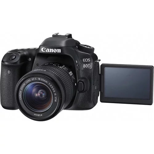 Canon EOSize 80D DSizeLR Camera with 18-55mm Lens + 16GB Expo Essentials Kit