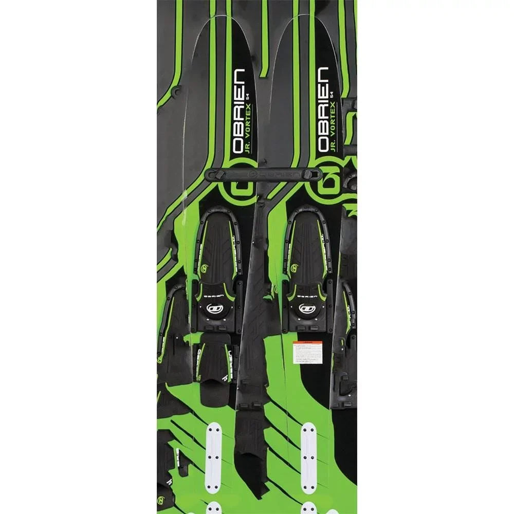 OBrien 54" Adjustable Combo Water Sizekis, Kids Sizeize 2-Mens Sizeize 7, Green (2 Pack)