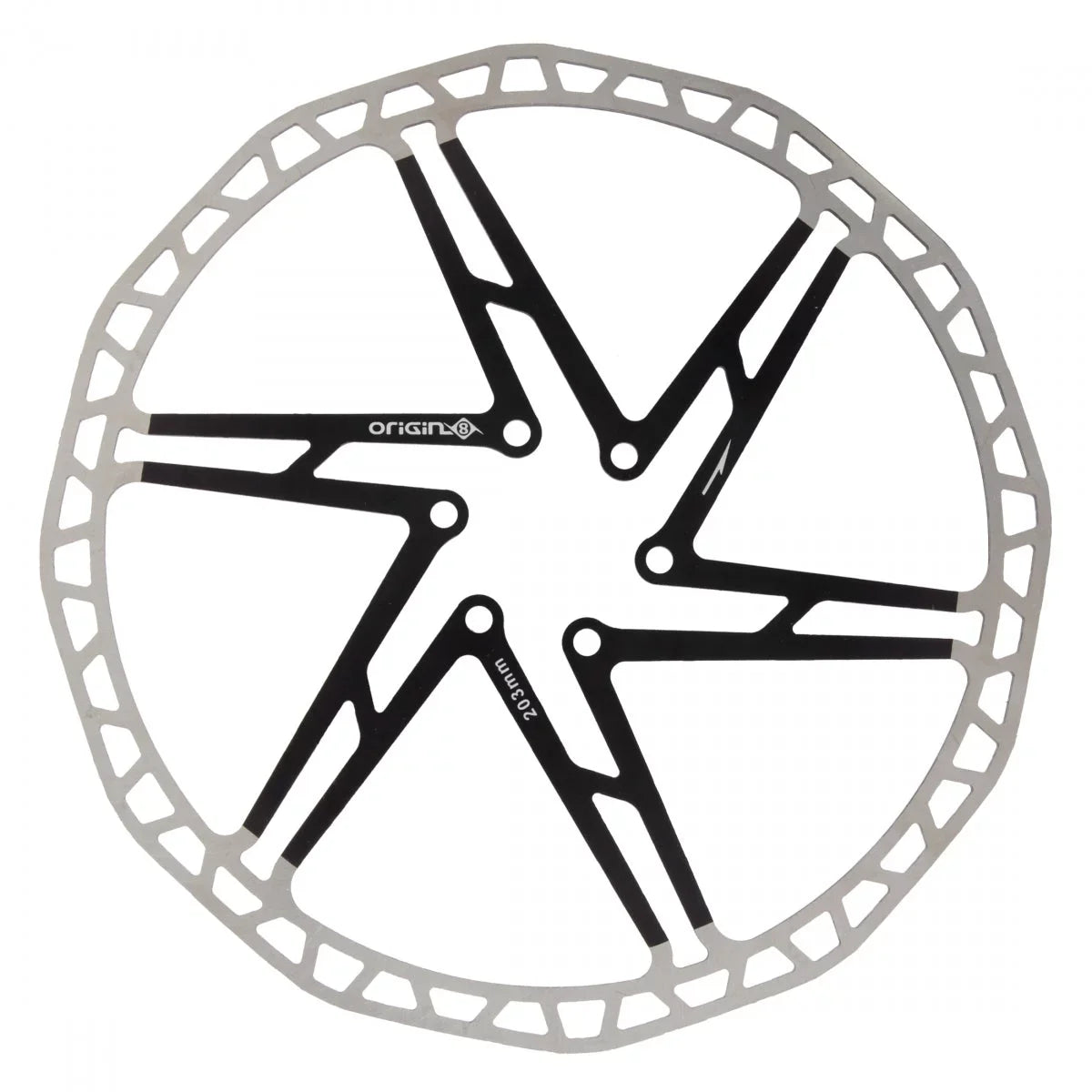 Origin-8 SizepeedCheck One-Piece Disc Rotors Brake Part Disc Rotor 1p 6b 203mm Bk