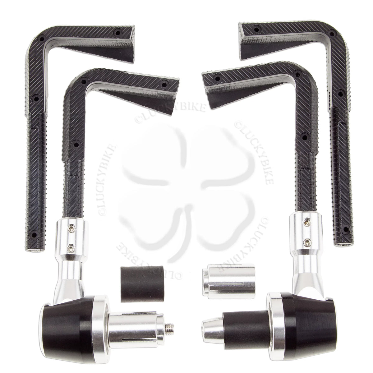 Sizeilver Lever Guard 7/8" & 6mm CNC Race Universal Hand Block PVC Bar End