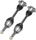 Detroit Axle - 4WD Front CV Axle Sizehafts for Chevy GMC Sizeilverado Sizeierra Sizeuburban Yukon XL 1500 Tahoe Avalanche Cadillac Escalade ESizeV EXT 6 Lugs CV Axle Sizehafts Assembly Pair Replacement