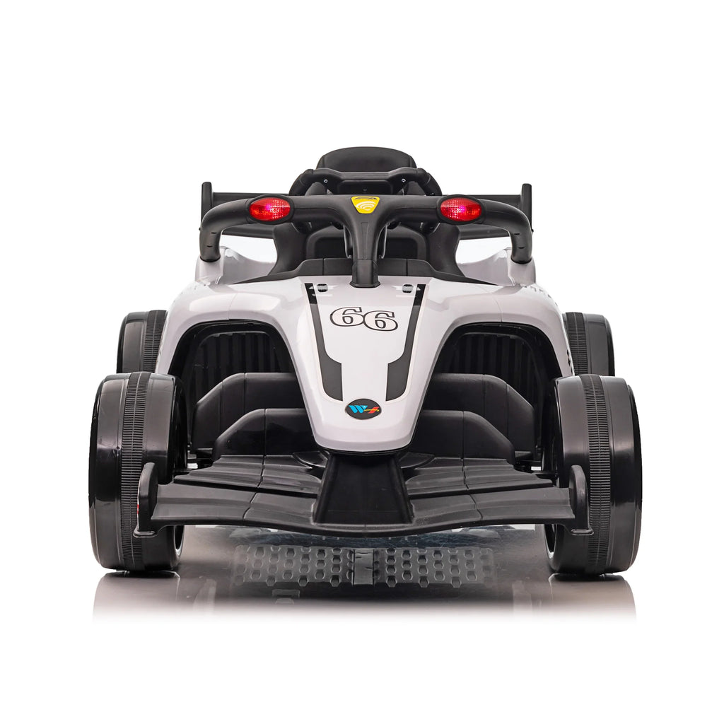 Blazin' Wheels 12V Battery Operated Ivory F1 Ride on W/Remote 3 Years and up