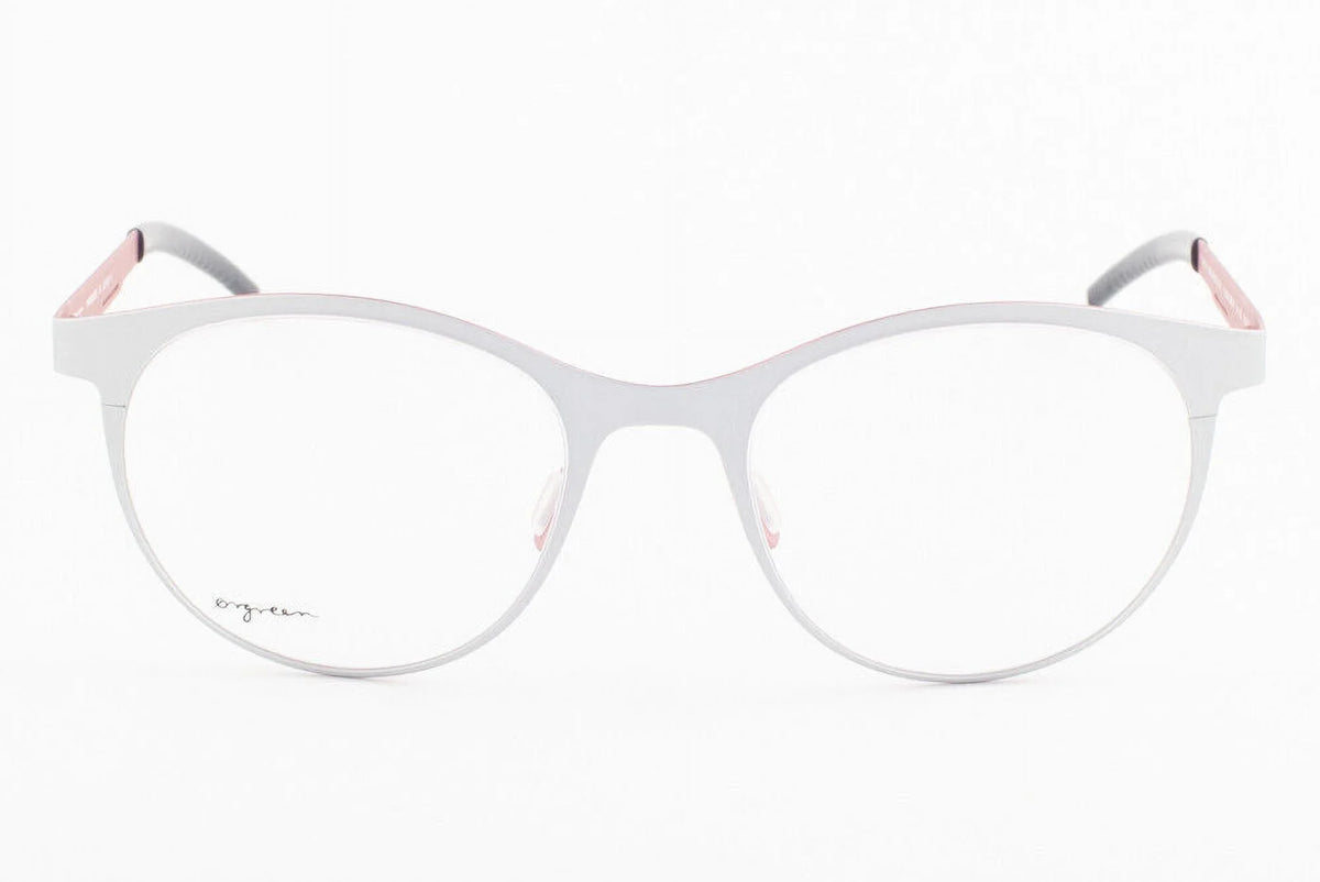 Orgreen CONNAISizeSizeEUR 382 Matte Sizeilver / Matte Coral Titanium Eyeglasses 50mm