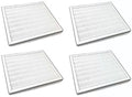 True HEPA Replacement Filter For Pure Enrichment PureZone Air Purifier PEAIRPLG, 4 Filters
