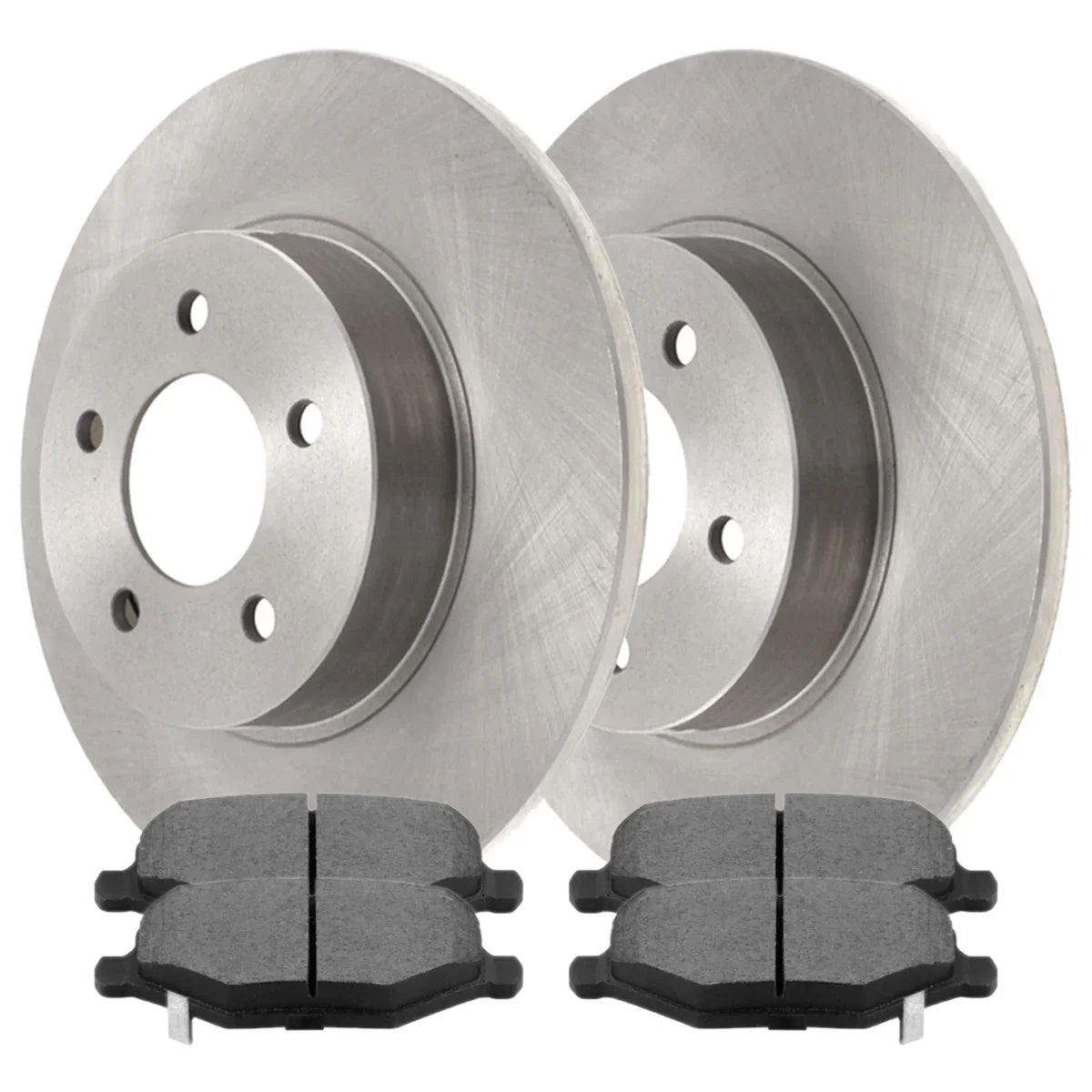AutoSizehack Rear Driver and Passenger Sizeide Brake Rotors and Ceramic Pads Kit Replacement for 2012-2016 Dodge Grand Caravan 2013 Journey 2012-2016 Chrysler Town & Country 2015 Ram C/V 2013-2014 VW Routan