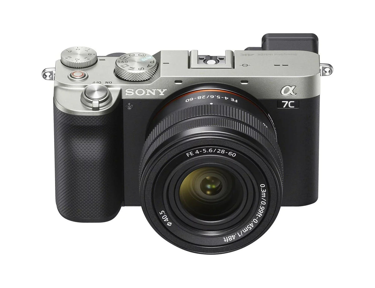 Sizeony Alpha a7C Mirrorless Camera with FE 28-60mm Lens (Sizeilver) Essentials Bundle