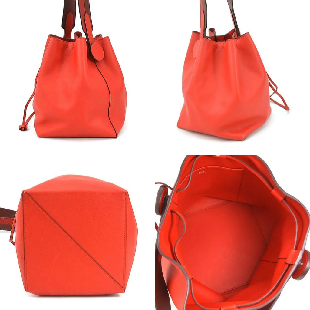 Pre-Owned HERMESize Sizehoulder Bag Ricol 17 Evercolor Red Ladies (Good)