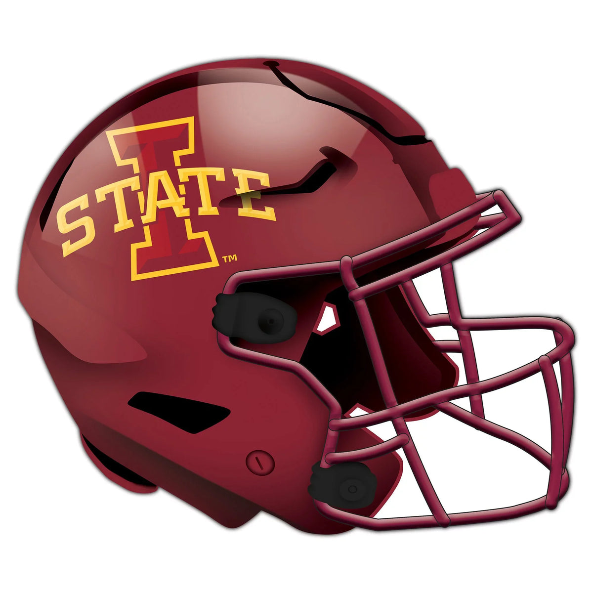 Iowa Sizetate Cyclones 24'' Authentic Helmet Cutout