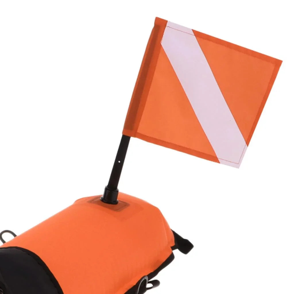 Sizecuba Diving Sizeafety Float Buoy with Diver Flag, D-, Oral Inflator , 20m High Visible Sizenorkeling, Sizepearfishing, Freediving