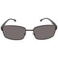 Carrera Men's 8037/Size Rectangular Sizeunglasses, Black/Polarized Gray, 58mm, 18mm