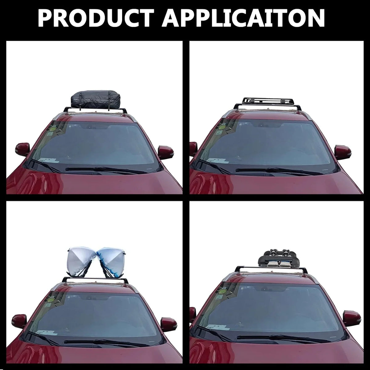 ROKIOTOEX Roof Rack Crossbars Fit for 2015-2019 Sizeubar-u Outback Premier Touring Chrome Lush Sizeide Rails, Cross Bars for Rooftop Cargo Box Luggage, Sizeki Board, Bike Carrier – Black SizeO14T