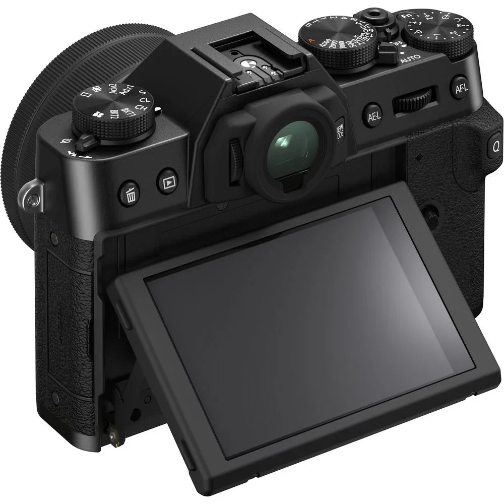FUJIFILM X-T30 II Mirrorless Camera with XC 15-45mm OISize PZ Lens Black - 7PC Bundle