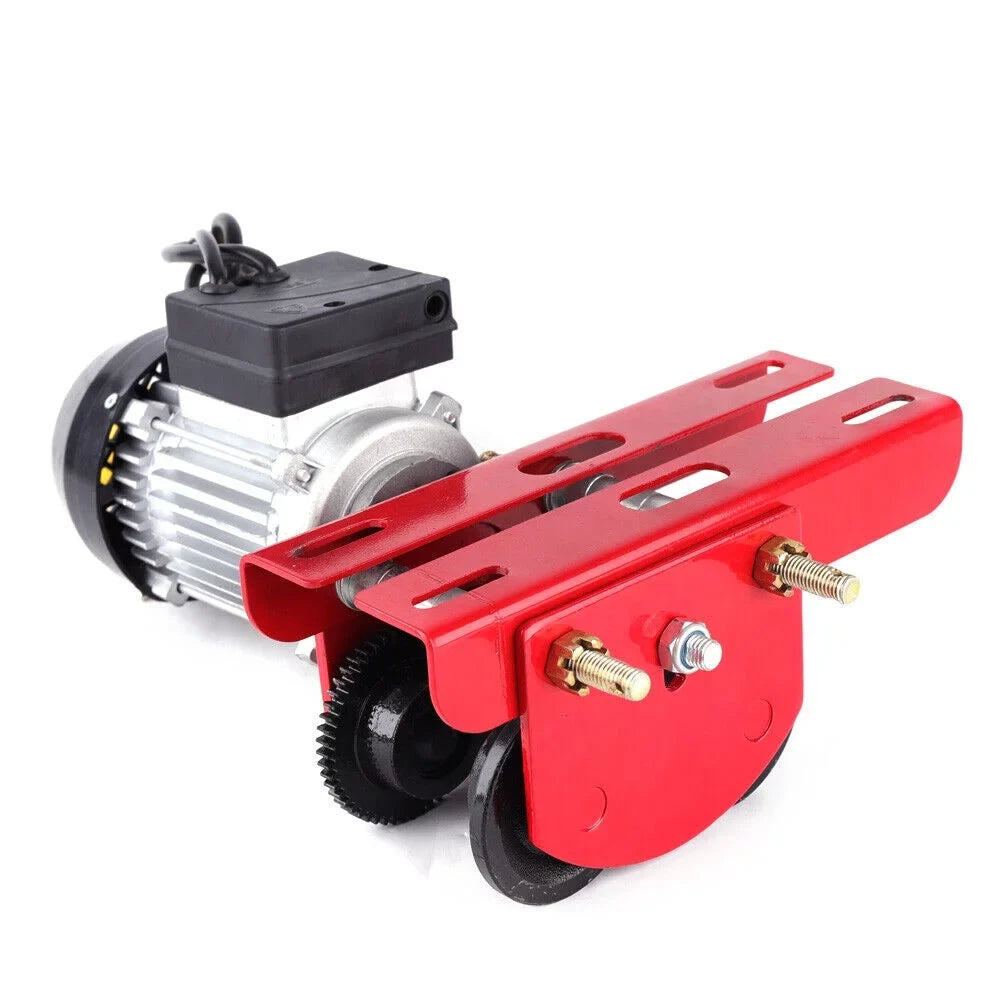Mkyiongou Electric Hoist Trolley Winch Overhead Crane Lift 1100LBSize w/I-Beam Links 110V