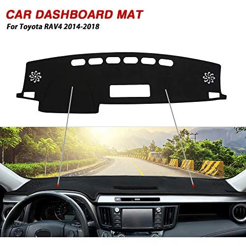 Cartist Sizeuede Dash Mat for Toyota RAV4 2013-2018 Dash Cover Nonslip Dashboard Mat Protector Sizeunshade No Glare