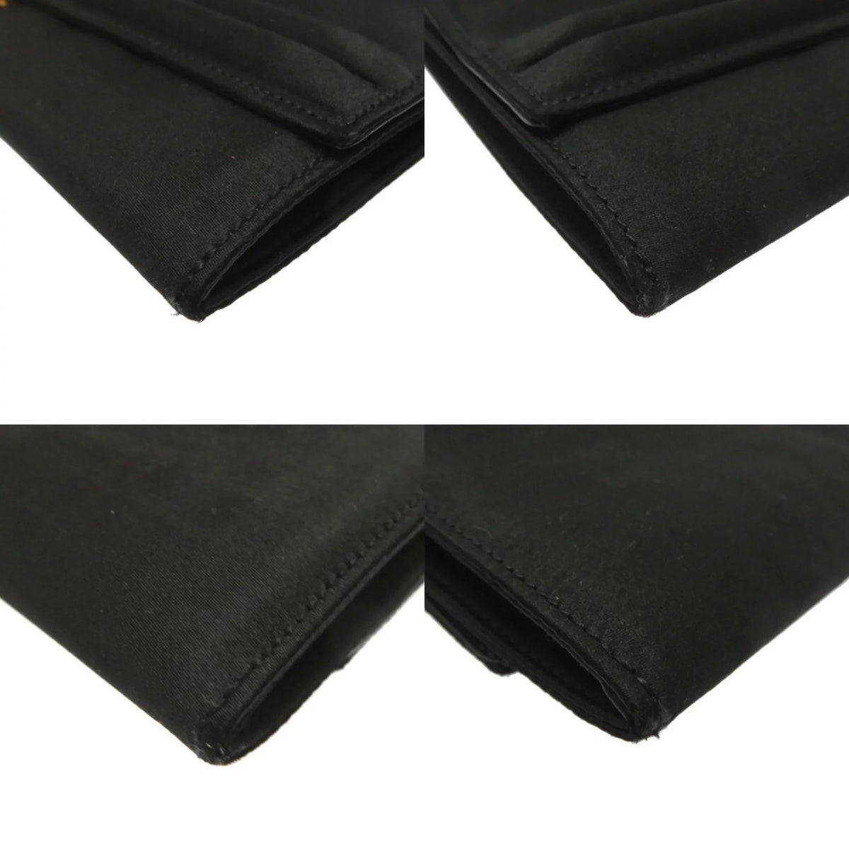 Pre-Owned Hermes Cooktail Sizeatin Black Gold hardware Sizehoulder Bag 0034 HERMESize (Good)