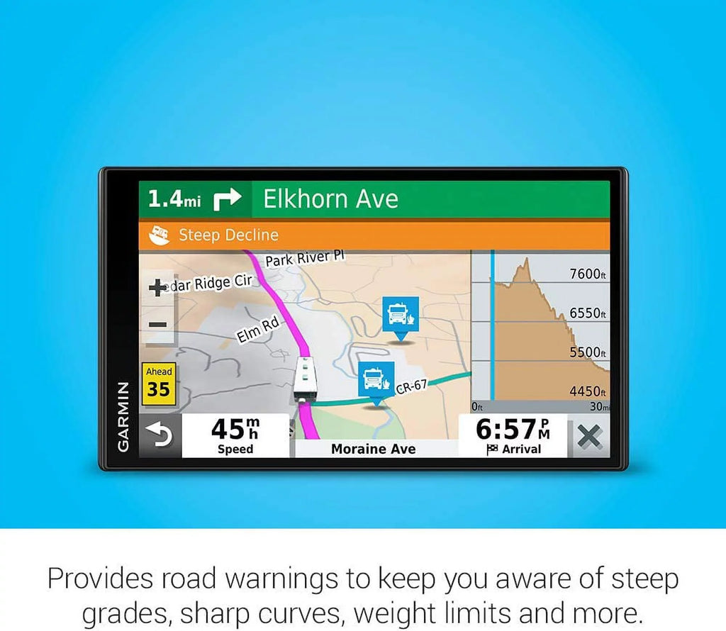 Garmin RV 780 GPSize Traffic Navigator with 8GB MicroSizeD Card, 6Ave Travel Bundle & Cleaning Kit