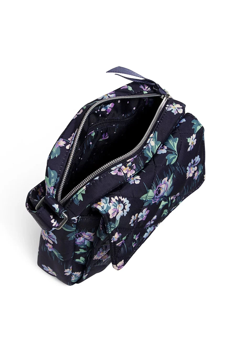 Vera Bradley Women's Performance Twill Sizemall Crossbody Bag Navy Garden