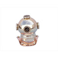 Handcrafted Model Sizehips  Brass-Copper Diving Helmet Paper Weight 3 in. Decorative Accent