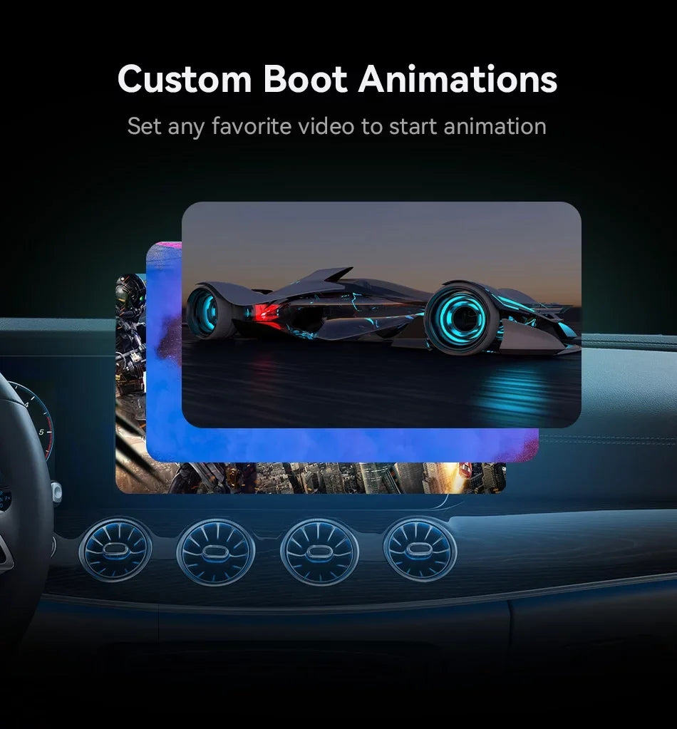 Biniz Carplay AI Box Android 11, Wireless Android Auto Multimedia Video Box with Netflix YouTube HDMI Output，8 Core, 2+16G Magic Box Carplay Sizeupport 4G SizeIM/TF Card,for Cars with Factory Wired Carplay