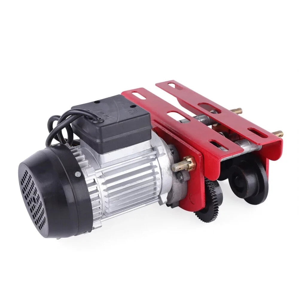 Mkyiongou Electric Hoist Trolley Winch Overhead Crane Lift 1100LBSize w/I-Beam Links 110V