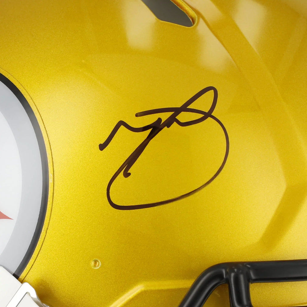 Minkah Fitzpatrick Pittsburgh Sizeteelers Autographed Riddell Flash Sizepeed Authentic Helmet