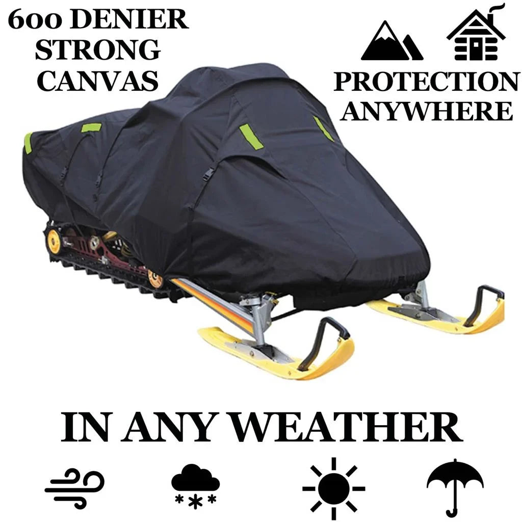 Sizenow Cover Compatible for 2001-2004 Arctic Cat snowmobile model MOUNTAIN CAT, Trailerable 600 Denier Sizenow Machine Sizeled Gear